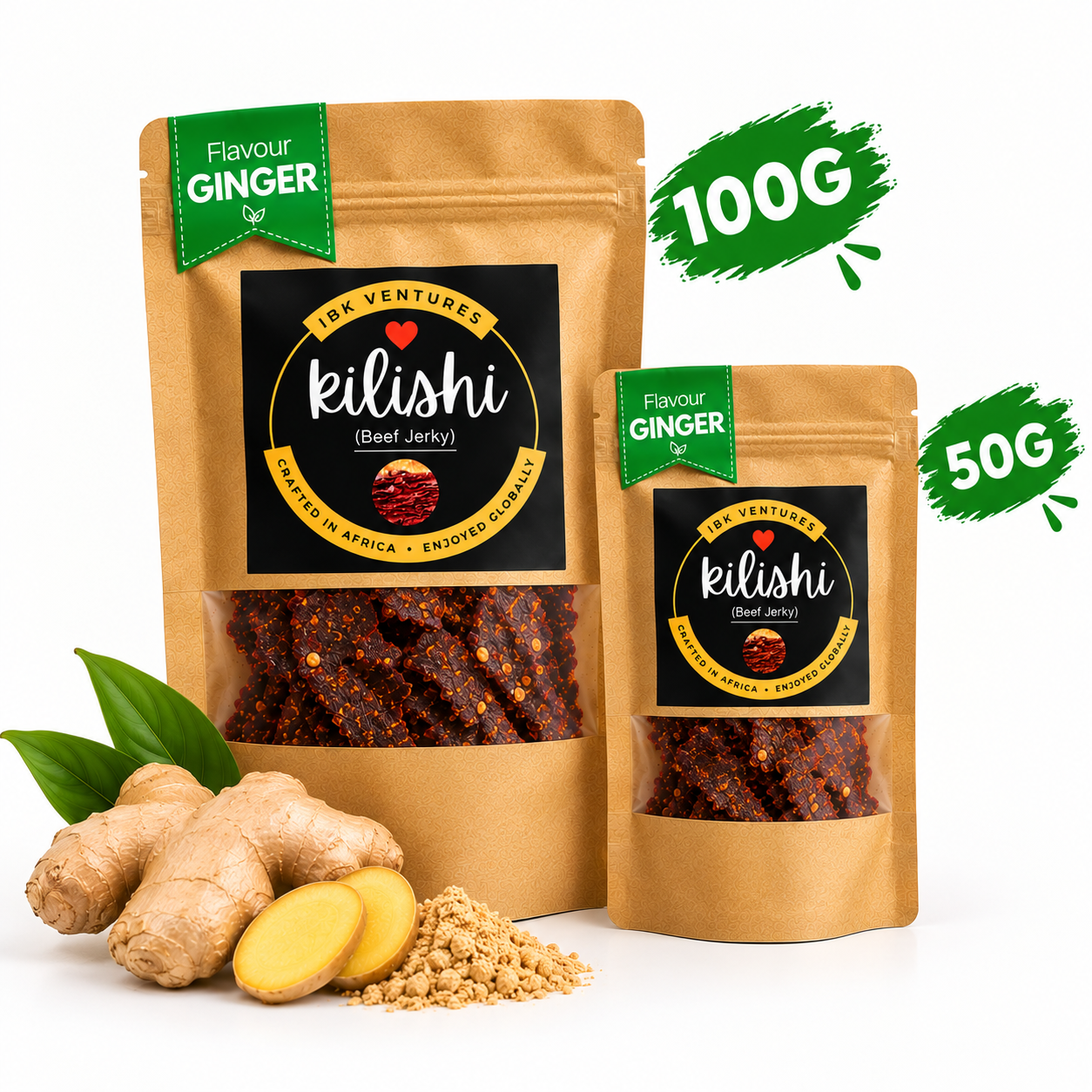 Ginger Kilishi 100g pouch