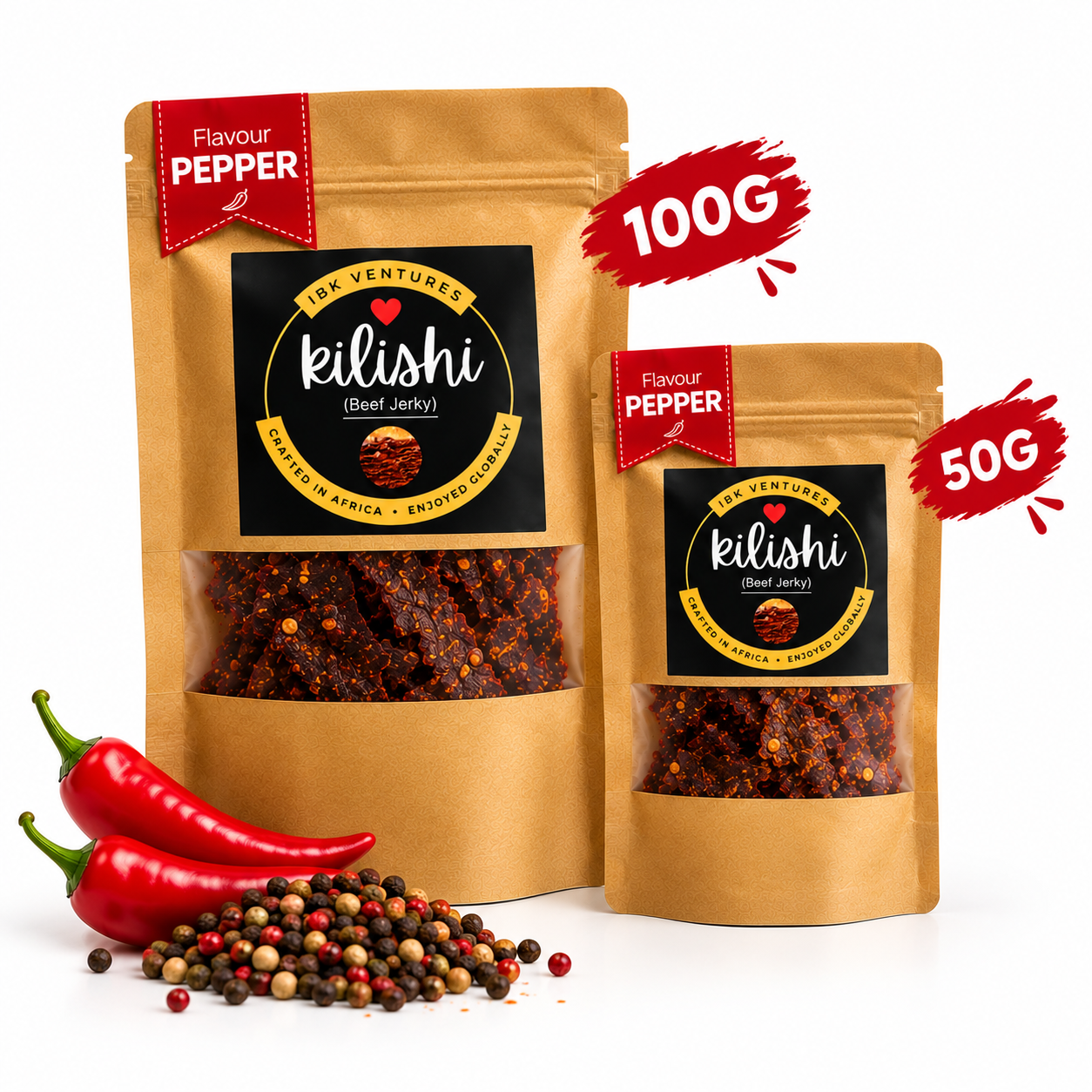 Pepper Kilishi 100g pouch